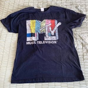MTV Black Short Sleeve Tshirt Large